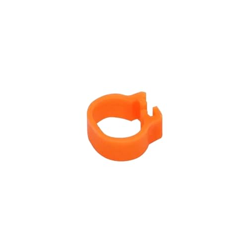 Vogel Fuß Ring Innen Durchmesser 8 Mm Wortlose Schnalle Identifizierung Taube Werkzeug Vogel Mark Ring,Orange,100 Stück von Belivceng