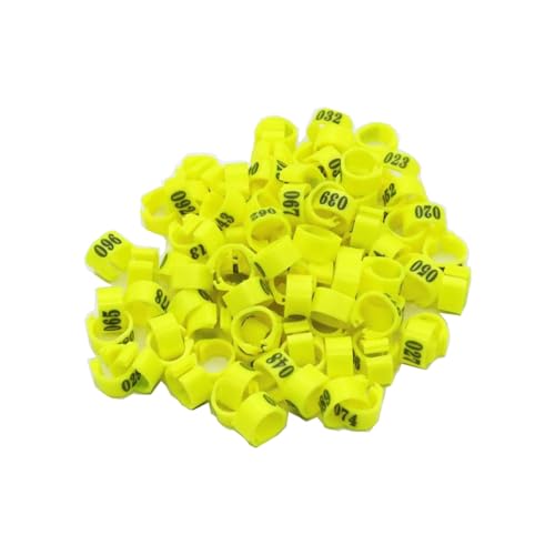 Vogelfußring Identifikation Vogelring Innendurchmesser 10 mm Digitaler Markierungsring Vogelbedarf Nummer 1 bis 100,Gelb,Innendurchmesser 10 mm - 100 Stück Vogelfußring Identifikation Vogelring Innendurchmesser 10 mm Digitaler Markierungsring Vogelbedarf Nummer 1 bis 100,Gelb,Innendurchmesser 10 mm - 100 Stück von Belivceng