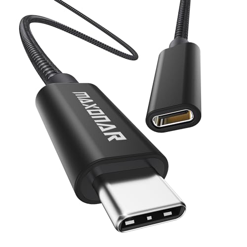 Belker USB C Verlängerung (1.8m) USB3.2 (5Gbit/s) Typ C Stecker-Buchse Verlängerung 5A Laden und Synchronisieren für PSVR2 M2 MacBook Pro 2022 M1Max Galaxy S23/S22/S21/Note 20 Pixel 7 XPS Schwarz von Belker