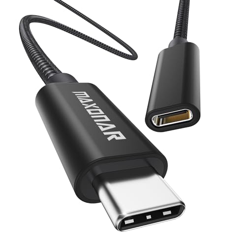 Belker USB C Verlängerungskabel 3m/10FT USB3.2 (5Gbit/s) Typ C Stecker-Buchse Verlängerung 5A Laden und Synchronisieren für MacBook Pro 2022 M2 M1 Max Galaxy S23/S22/S21/S20/Note 20 Pixel 7 Schwarz von Belker