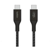 0 Belkin BoostCharge 2 m USB-C/USB-C Kabel (240 W), schwarz von Belkin