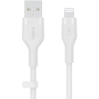 Belkin BoostCharge Flex USB-A Kabel mit Lightning Connector (2m, Weiß) von Belkin