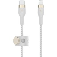 Belkin BoostCharge Pro Flex USB-C Kabel mit Lightning Connector (3m, Weiß) von Belkin