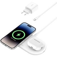 Belkin BoostCharge Pro kabellose magnetische 2-in-1-Ladestation mit Qi2 (15 W) von Belkin