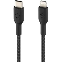 Belkin BoostCharge geflochtenes 2 m USB-C/Lightning Kabel, schwarz von Belkin
