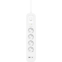 Belkin Connect Überspannungsschutz mit vier Steckdosen, USB-C und USB-A Anschluss von Belkin