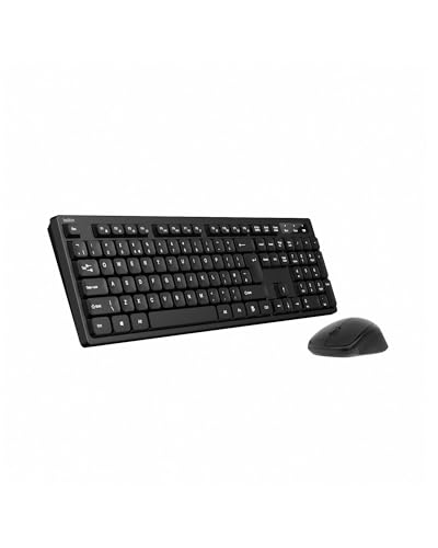 Belkin Kabellose Tastatur mit Maus und USB-A-Empfänger – QWERTZ Tastatur Maus Set, ergonomisch, für den Schreibtisch zu Hause oder im Büro, kompatibel mit Windows Laptops, PCs; inklusive Batterien von Belkin