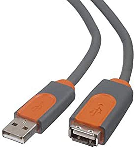 Belkin USB-Kabel USB 2.0 USB-A Stecker, USB-A Buchse 4.80m Grau UL-Zertifiziert, 4.8 m von Belkin