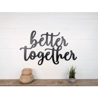 Better Together Holzschild Birke von BellAndTheWhistle