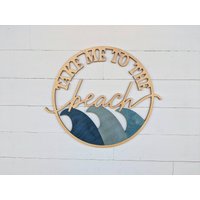 Beach Wood Wave Art Küstenwanddekor von BellAndTheWhistle