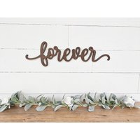 Forever-Schild Bis Zu 42 Zoll, Farboptionen, Forever-Wortausschnitt, 1/2" Dicke Holzbuchstaben, Forever-Schild, Forever-Ausschnitt von BellAndTheWhistle