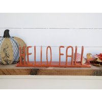 Freistehende Holzbuchstaben Hello Fall | Wort Ausschnitt Herbst Dekor Freistehende Holzbuchstaben Hello Fall | Wort Ausschnitt Herbst Dekor von BellAndTheWhistle
