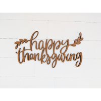 Rustikales Thanksgiving Holzwandschild Herbstdekoration von BellAndTheWhistle