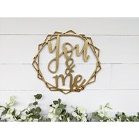 You & Me Holzschild | & Hochzeitsschild Hochzeit Zeichen Duschgeschenk Hochzeitsdekor von BellAndTheWhistle