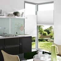 Klemmfix Thermo-Plissee verspannt, Verdunklung, 75 x 130 cm (Breite x Höhe), weiß von Bella Casa