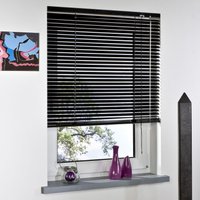 Aluminium-Jalousie, schwarz, 160 x 160 cm von Bella Casa