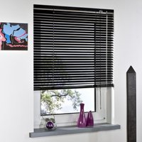 Aluminium-Jalousie, schwarz, 220 x 90 cm von Bella Casa