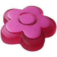 Bella Casa Dekomagnet Magnet Kühlschrankmagnet Pinnwandmagnet, Ø 30 mm, Blume rot-rosa, 1 Stück von Bella Casa