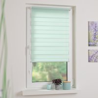 Duo-Rollo mini, Klemmfix Doppelrollo, pastellgrün, Rollo 60 x 210 cm (B x H) von Bella Casa