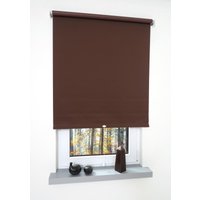 Bella Casa Rollo, Mittelzugrollo Uni Verdunkelung, 62 x 180 cm, cappuccino von Bella Casa