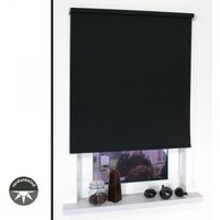 Seitenzugrollo 182 x 180 cm schwarz von Bella Casa