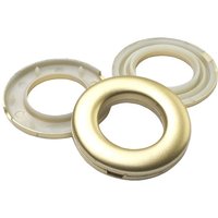 Stoffösen Gardinenösen Vorhangösen 20 mm Ø messing-matt, 10 Stück von Bella Casa