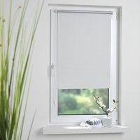 Klemmfix Rollo verspannt, Sichtschutz, thermobeschichtet, verdunkelnd, weiß, 60 cm x 150 cm (B x H) von Bella Casa