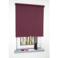 Rollo, Mittelzugrollo Uni Verdunkelung, 102 x 180 cm, brombeer von Bella Casa