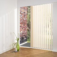 Schiebevorhang 200 x 180 cm sand 89 mm Polyester von Bella Casa