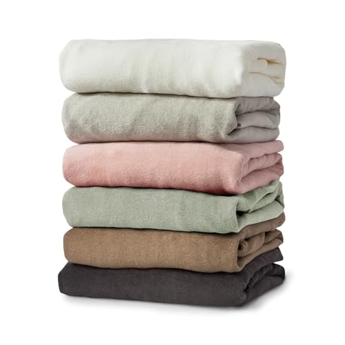 Bella Donna Edel-Frottee Spannbetttuch in 180x200 bis 200x220, für Wasserbetten und Matratzen (0115-champignon) von Bella Donna