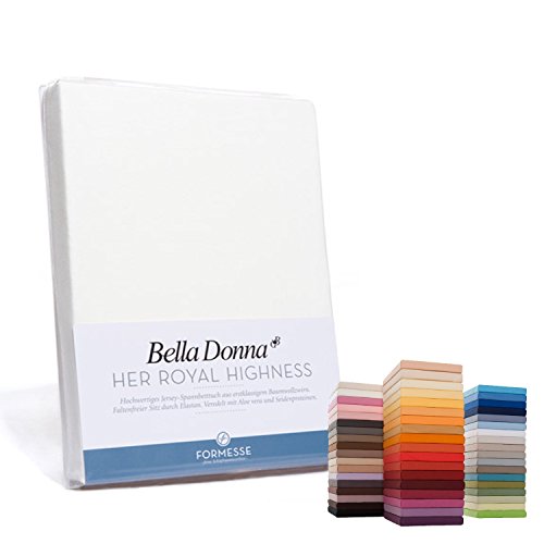 Bella-Donna Jersey Spannbettlaken, Wollweiss, 180 cm x 200 cm Bella-Donna Jersey Spannbettlaken, Wollweiss, 180 cm x 200 cm von Bella Donna