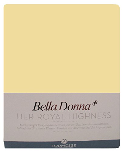 Bella Donna Jersey Spannbettlaken 140/200 - 160/220 (0091) Hellgelb von Bella-Donna