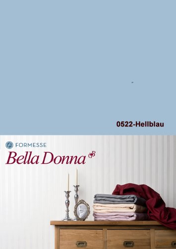 Bella Donna Jersey Spannbettlaken 140/200 - 160/220 Hellblau (0522) von Bella Donna