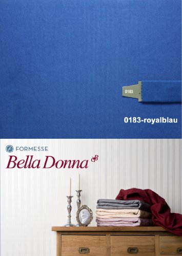 Bella Donna Jersey Spannbettlaken 140/200 - 160/220cm - 0183 (Royalblau) von Bella-Donna