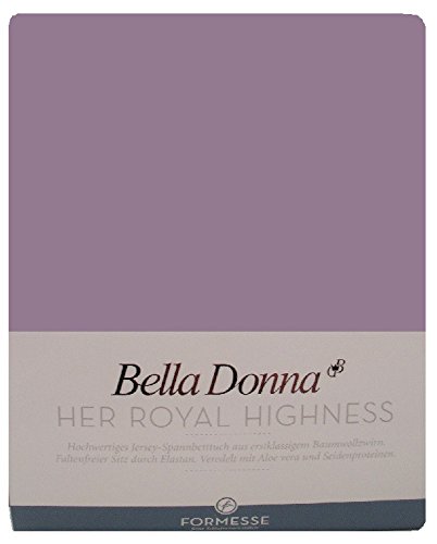 Bella Donna Jersey Spannbettlaken 1B Qualität 180/200 - 200/220cm - Azalee (0527) von Bella Donna