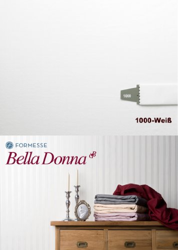 Bella Donna Jersey Spannbettlaken 1B Qualität 180/200-200/220cm - Weiss (1000) von Bella Donna