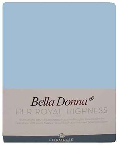 Bella Donna Jersey Spannbettlaken 200/220-200/240cm - 0522 (Hellblau) von Formesse