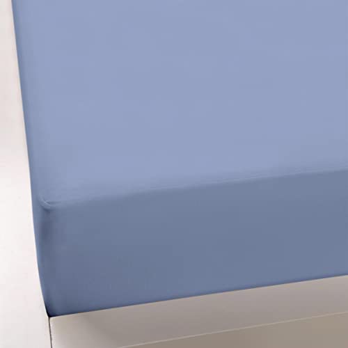 Formesse Bella-Donna Jersey Spannbettlaken blaugrau, 120x200-130x220 cm von Formesse