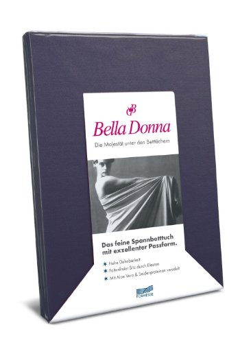 Formesse Bella-Donna Jersey Spannbettlaken marine, 180x200 - 200x220 cm von Bella Donna