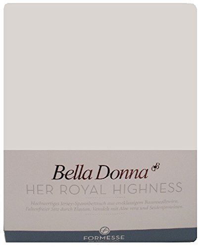 Formesse Bella-Donna Jersey Spannbettlaken silber, 140x200 - 160x220 cm von Bella Donna