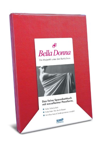 Spannbettlaken Bella Donna Jersey für Matratzen & Wasserbett 120-130 x 200-220 cm in Rot von Formesse