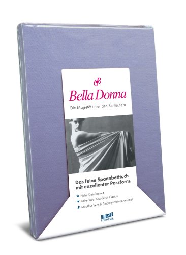 Bella-Donna Bella-Donna Jersey Spannbettlaken, azurblau, 180 cm x 200 cm von Bella Donna