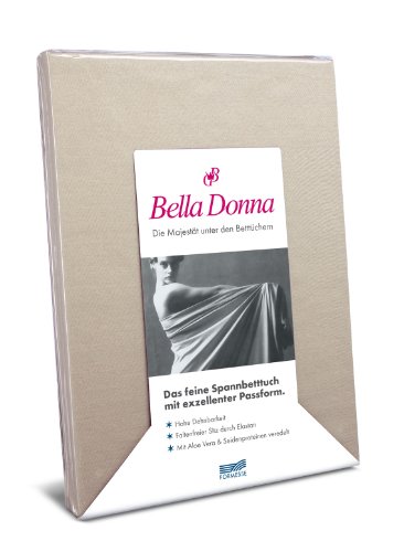 Spannbettlaken Bella Donna Jersey für Matratzen & Wasserbett 200 x 220-240 cm Champignon von Bella Donna
