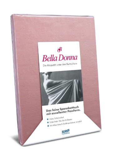 Spannbettlaken Bella Donna Jersey für Matratzen & Wasserbett 200 x 220-240 cm in Altrose von Bella Donna