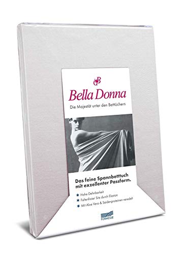 Formesse Spannbettlaken Bella Donna Jersey für Matratzen & Wasserbett 90-190 x 100-220 cm in Silber von Satya