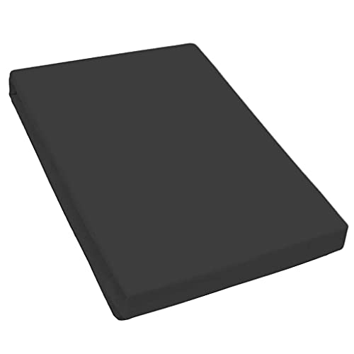 Bella Luna - Spann-Bettlaken 180x200cm für Boxspringbett auch passend für 200x200 cm / 200x210cm / 200x220cm Übergröße Jersey Bettbezug Baumwolle Elastan Bettlaken 180x200cm bis 200x220 cm - Schwarz Bella Luna - Spann-Bettlaken 180x200cm für Boxspringbett auch passend für 200x200 cm / 200x210cm / 200x220cm Übergröße Jersey Bettbezug Baumwolle Elastan Bettlaken 180x200cm bis 200x220 cm - Schwarz von Bella Luna