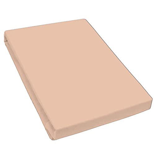 Bella Luna - Spann-Bettlaken 180x200cm für Boxspringbett auch passend für 200x200 cm / 200x210cm / 200x220cm Übergröße Jersey Bettbezug Baumwolle Elastan Bettlaken 180x200cm bis 200x220 cm - Camel Bella Luna - Spann-Bettlaken 180x200cm für Boxspringbett auch passend für 200x200 cm / 200x210cm / 200x220cm Übergröße Jersey Bettbezug Baumwolle Elastan Bettlaken 180x200cm bis 200x220 cm - Camel von Bella Luna
