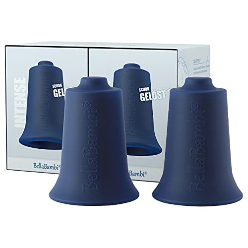 2er Set BellaBambi® Maxi duo Schröpfglas | intensives Cupping für Sport & Massage | perfekter Faszien & Triggerpunkt Cup bei Verspannung von Kopf bis Fuß | Made in Germany | Intense - Nachtblau von BellaBambi
