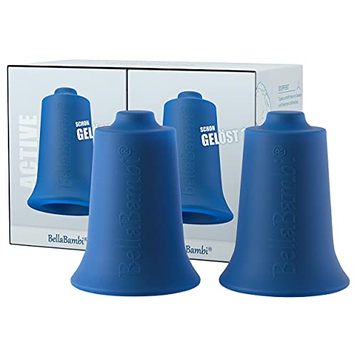 2er Set BellaBambi® Maxi duo Schröpfglas | perfekter Faszien & Triggerpunkt Cup für größere Körperregionen | bei Verspannung von Rücken & Oberschenkel | Made in Germany | Active - Signalblau von BellaBambi
