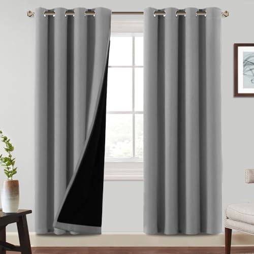 BellaHills 100% Thermovorhang Kälteschutz Wohnzimmer Gardinen Taubengrau Blickdicht 2er Set H 240 x B 140 cm Verdunklungsvorhänge für Schlafzimmer Blackout Curtains for Living Room BellaHills 100% Thermovorhang Kälteschutz Wohnzimmer Gardinen Taubengrau Blickdicht 2er Set H 240 x B 140 cm Verdunklungsvorhänge für Schlafzimmer Blackout Curtains for Living Room von BellaHills